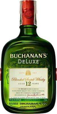 Buchanans Deluxe Scotch bottle