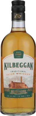 Kilbeggan Irish Whisky bottle